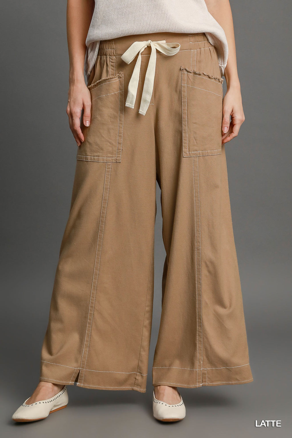 "Brittany" Wide Leg Pants - The Katie Grace Boutique