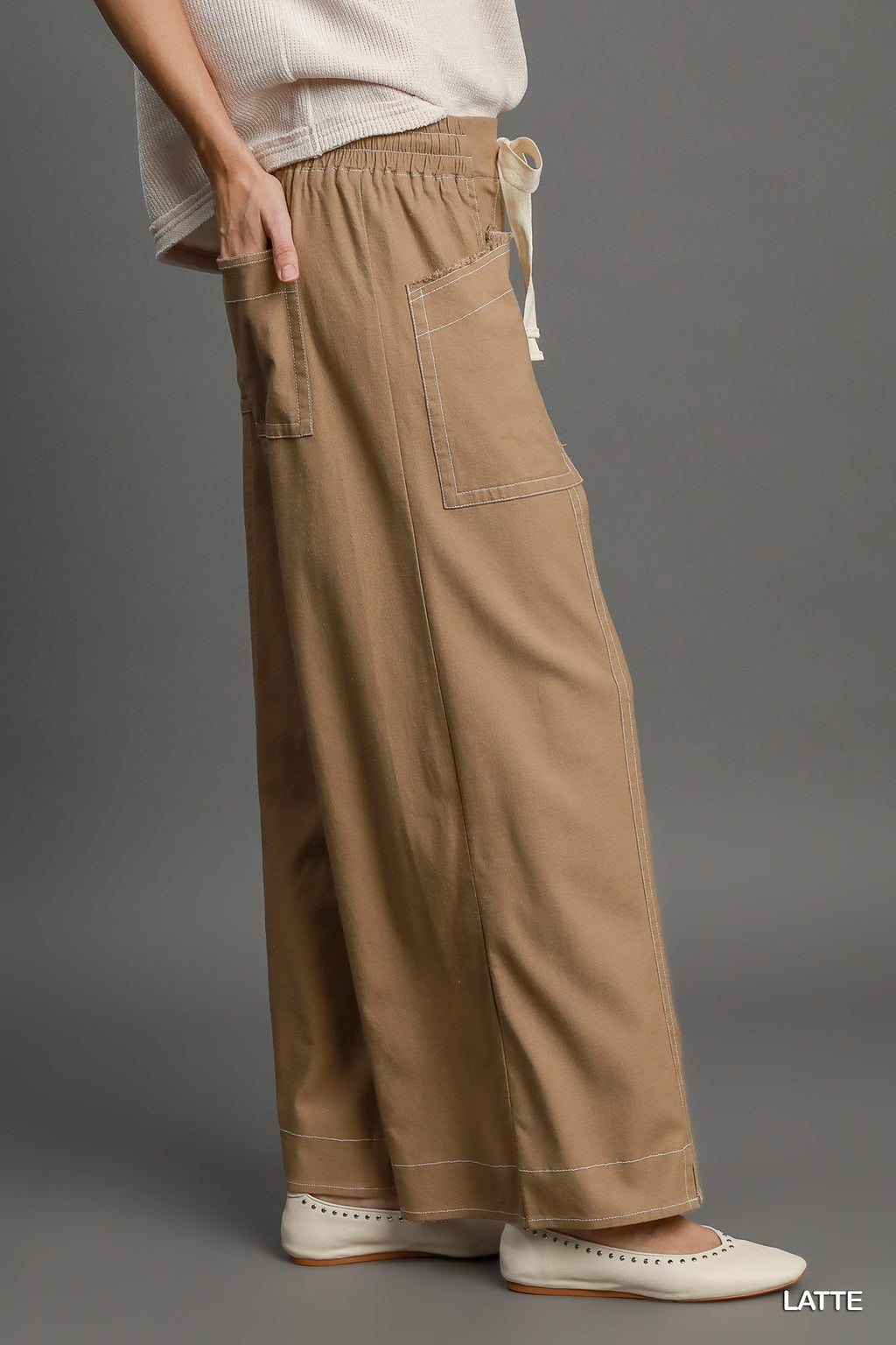 "Brittany" Wide Leg Pants - The Katie Grace Boutique