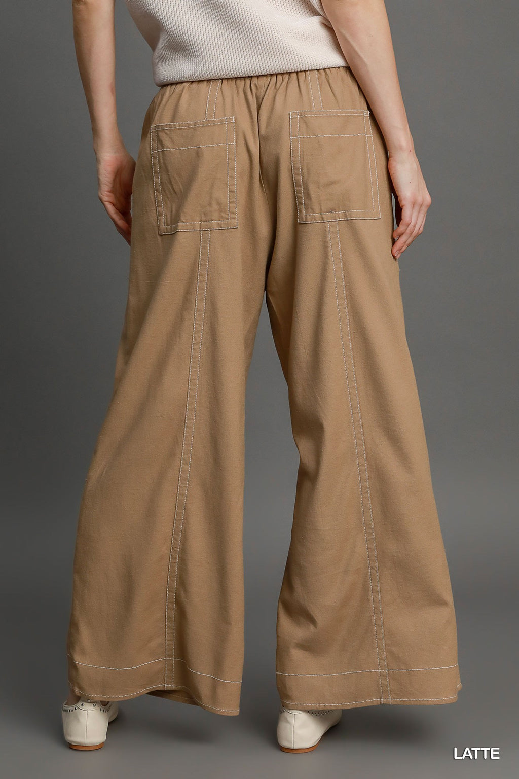 "Brittany" Wide Leg Pants - The Katie Grace Boutique