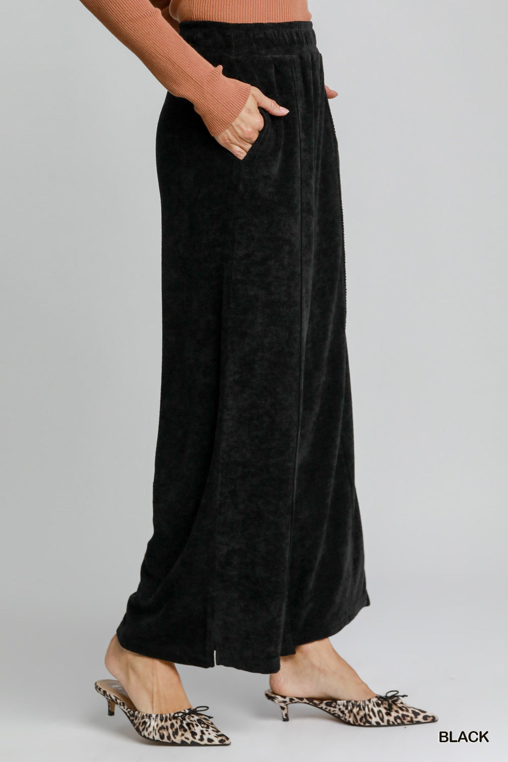 "Melody" Chenille Wide Leg Pants, 3 colors