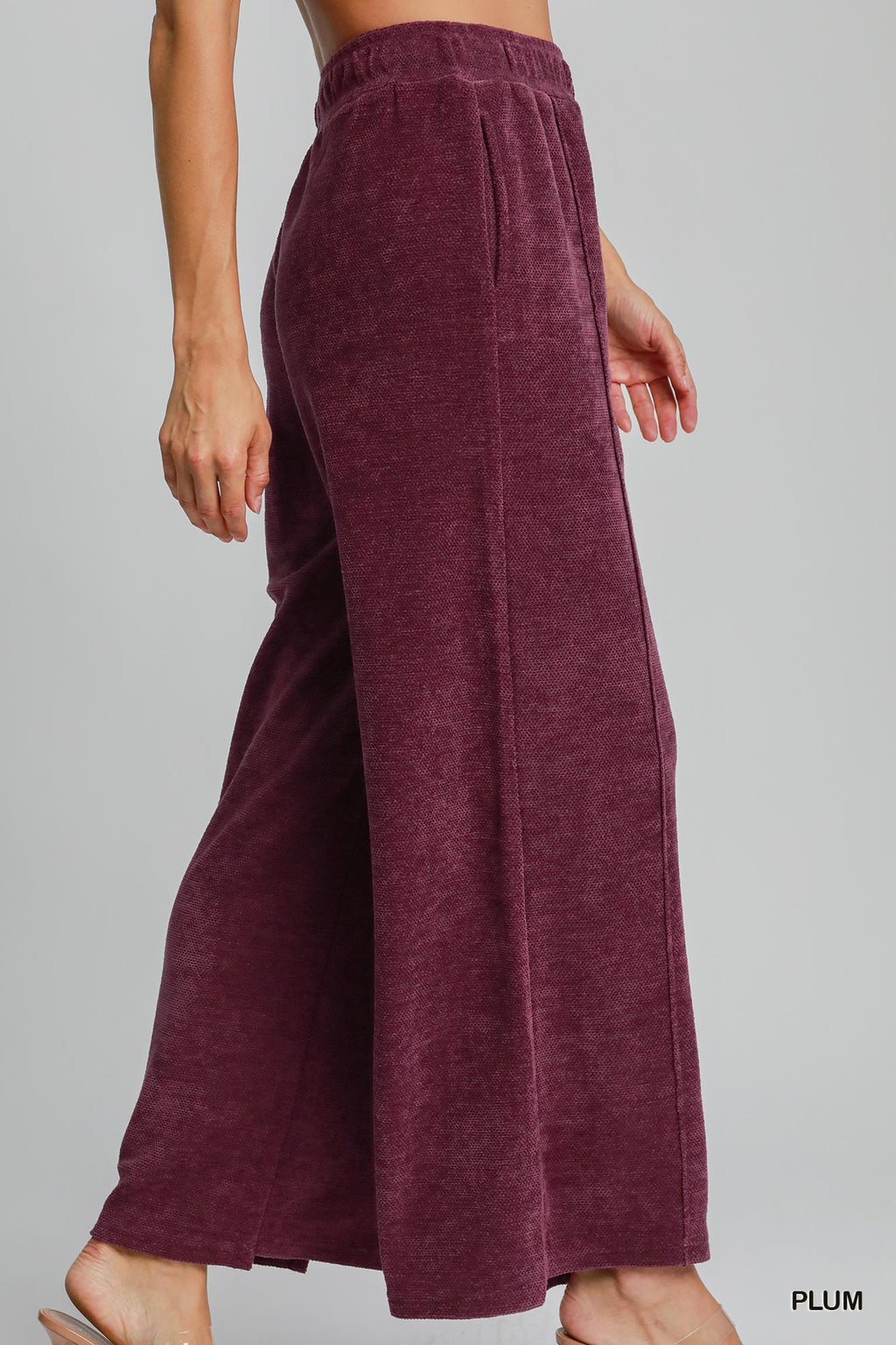 "Melody" Chenille Wide Leg Pants, 3 colors