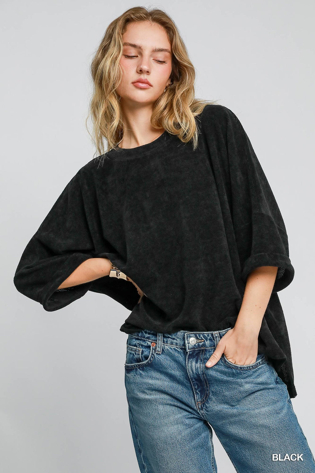 "Elena" Chenille Top - The Katie Grace Boutique