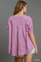 "Hanna" Twill Separates, Orchid - The Katie Grace Boutique