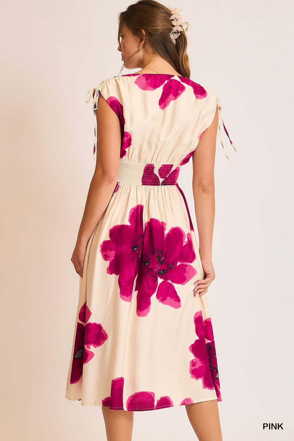 "Candi" Floral Midi Dress