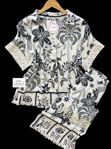 "Rosie" Matching Separates, Black - The Katie Grace Boutique