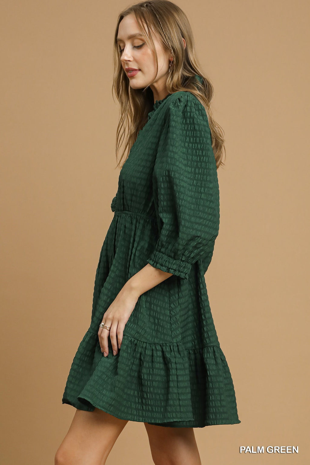 "Leigh" Textured Dress - The Katie Grace Boutique