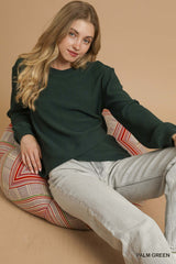 "Krista" Ribbed Crossover Hem - The Katie Grace Boutique