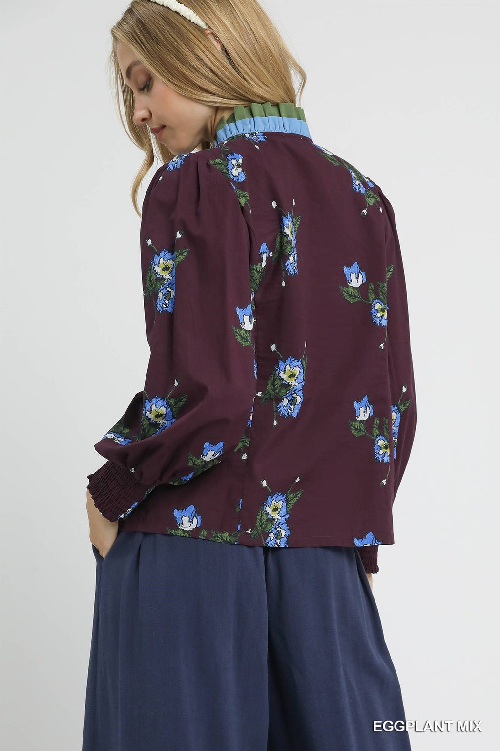 "Greta" Button Down Blouse - The Katie Grace Boutique