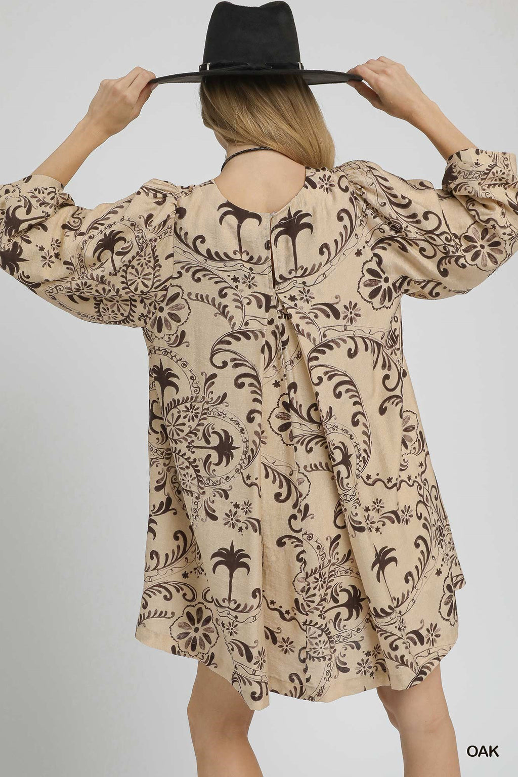 "Oaklee" Balloon Sleeve Dress - The Katie Grace Boutique