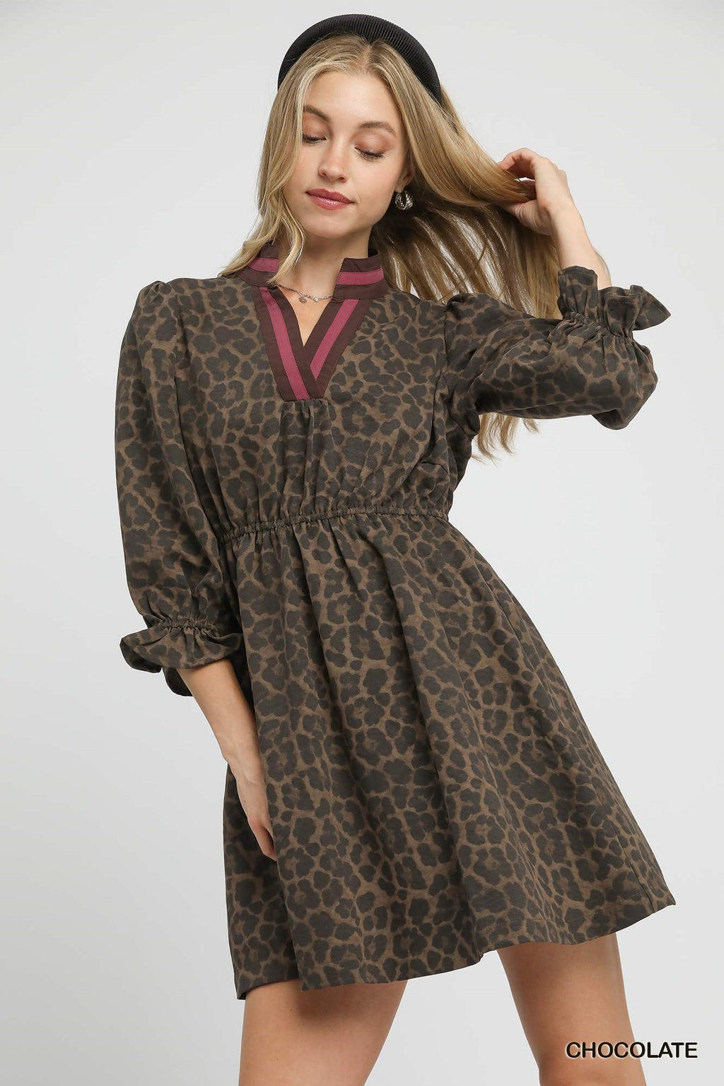 "Stacia" Leopard Dress - The Katie Grace Boutique
