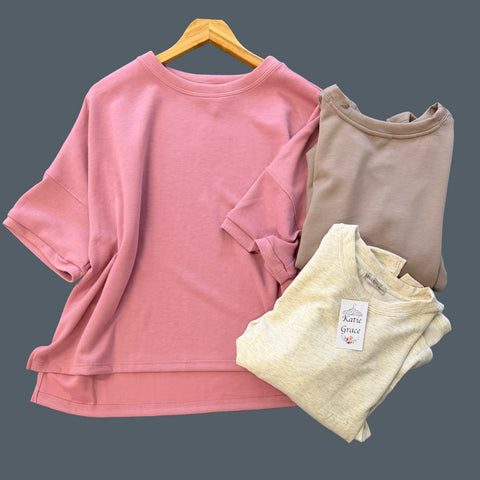 "Shelly" Oversized Luxe Knit Top, 3 colors - The Katie Grace Boutique