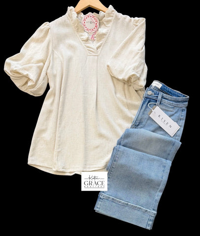 " Tessa" Line Blend Blouse