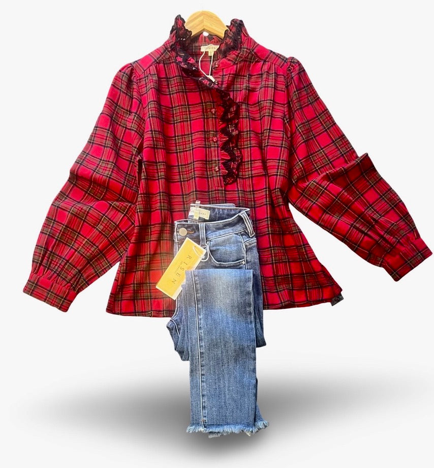 "Holly" Long Sleeve Blouse