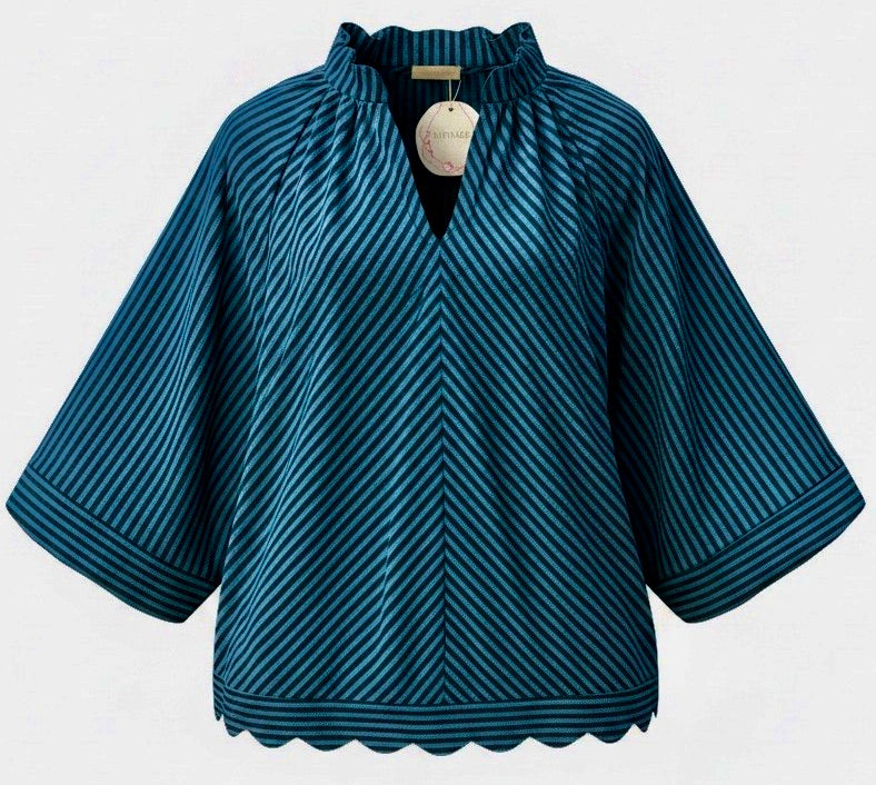 "Willa" Striped Blouse