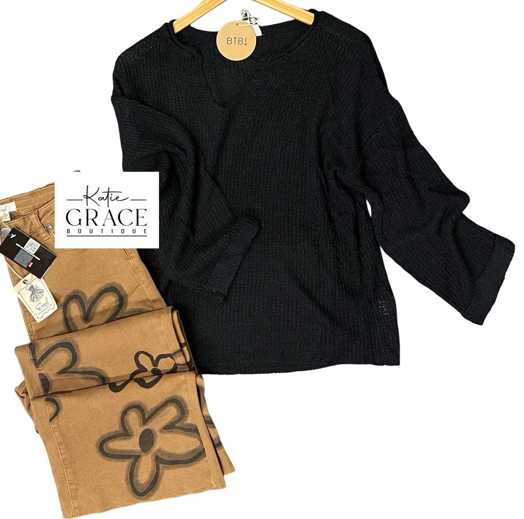 "Nayeli" Lightweight Sweater - The Katie Grace Boutique