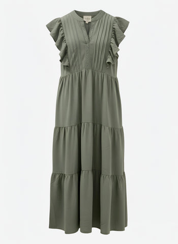 "Lorna" Pintuck Dress - The Katie Grace Boutique