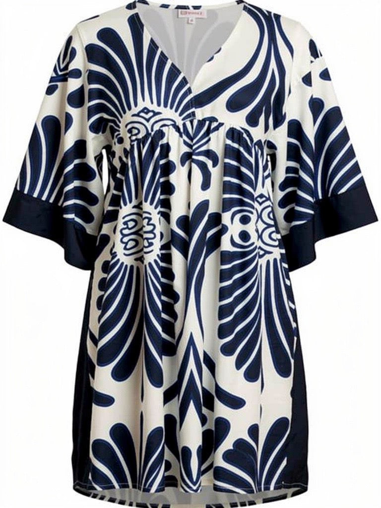 "Jilly" Kimono Sleeve Dress - The Katie Grace Boutique