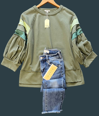 "Annie" Raglan Top - The Katie Grace Boutique