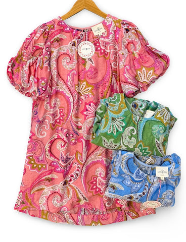 "Peony" Paisley Dress, 3 colors - The Katie Grace Boutique