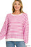 "Candi" Striped Pullover, 2 colors - The Katie Grace Boutique