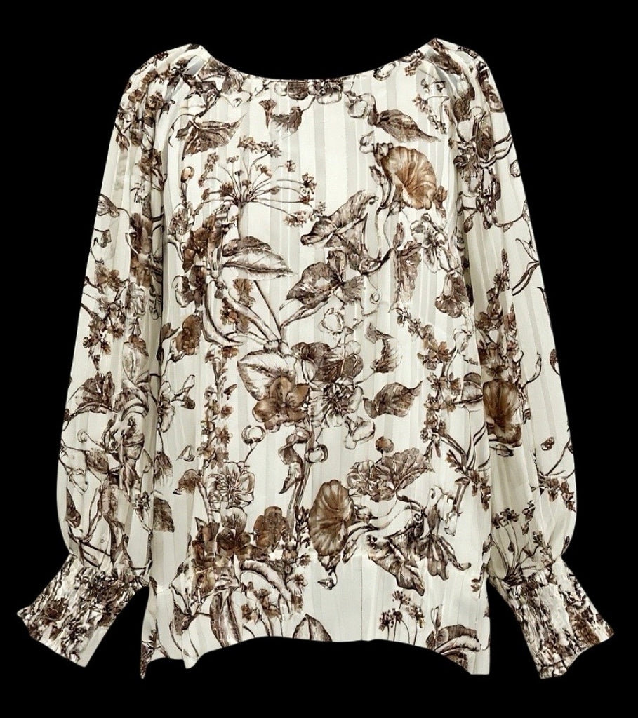 "Julia" Lurex Blouse - The Katie Grace Boutique
