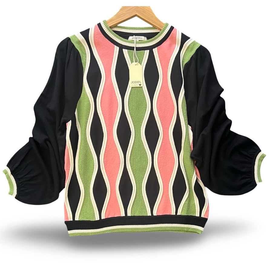 "Justice" Wavy Sweater