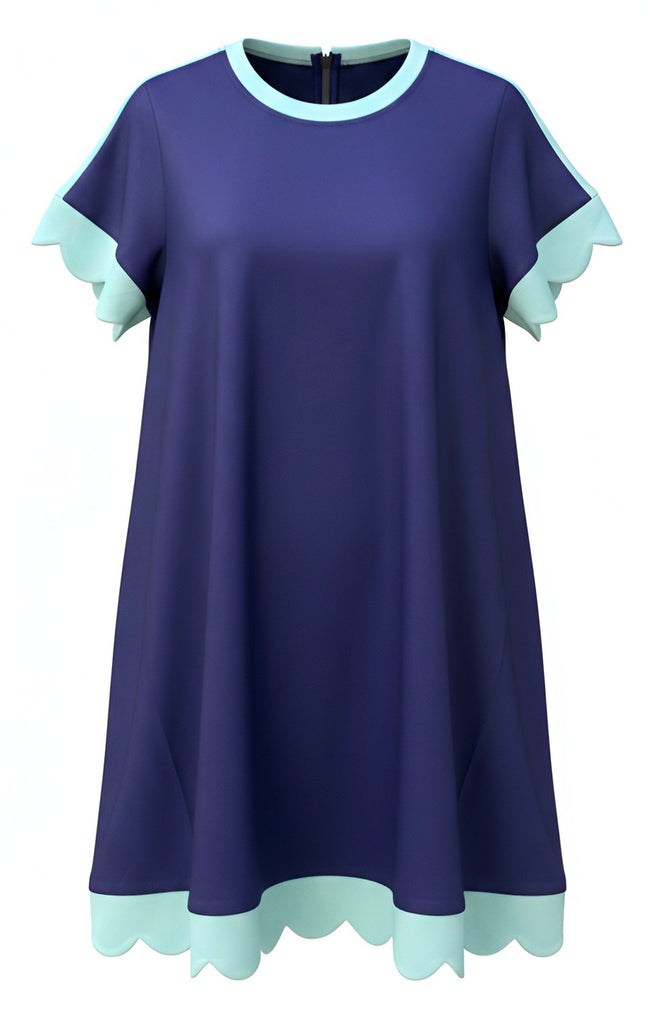 "Lila" Luxe Knit Dress, Navy - The Katie Grace Boutique