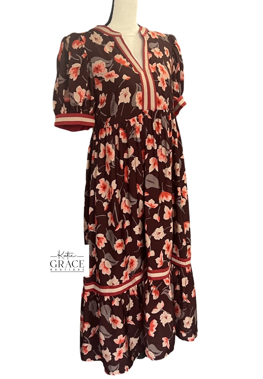 "Trina" Midi Dress - The Katie Grace Boutique