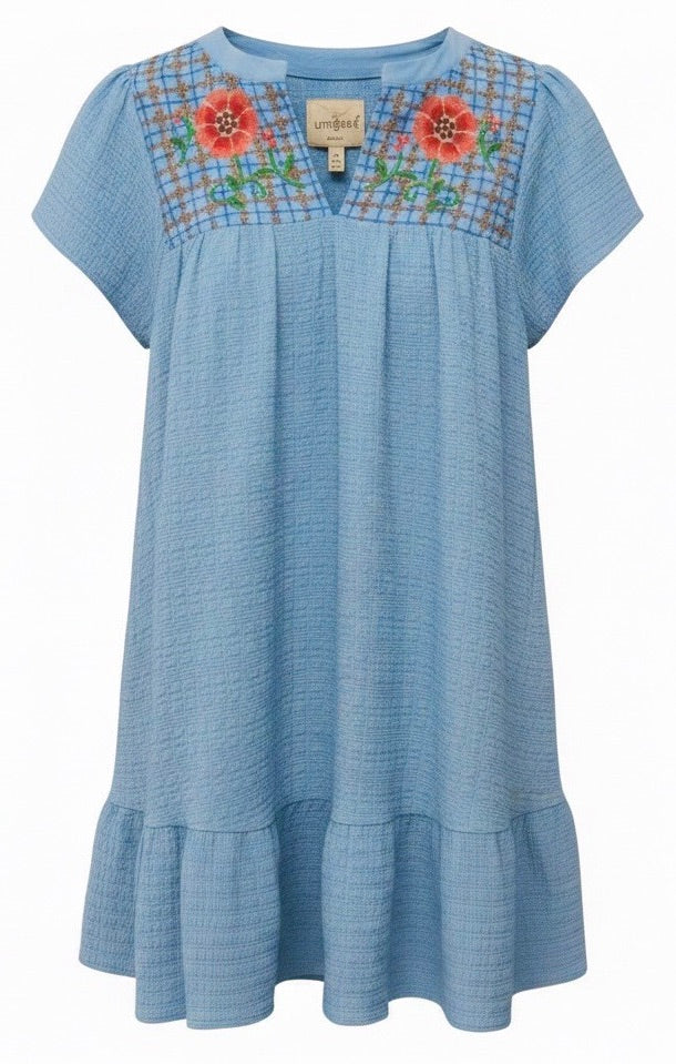 "Addison" Embroidered Dress - The Katie Grace Boutique