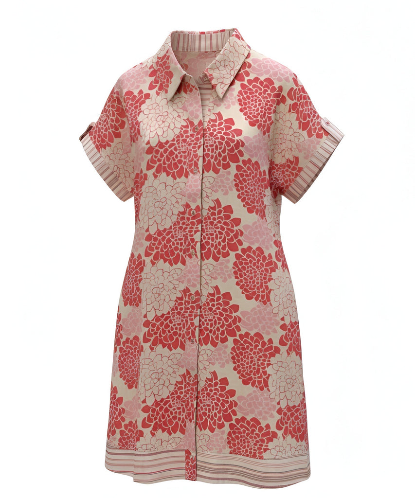 "Tessa" Button Down Dress - The Katie Grace Boutique