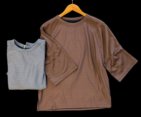 "Allie" Striped Top, 2 colors - The Katie Grace Boutique
