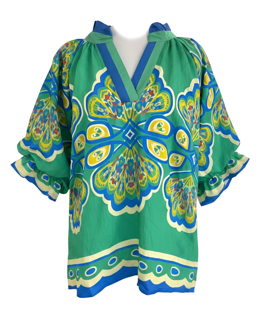 "Twiggy" Bold Blouse - The Katie Grace Boutique