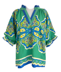 "Twiggy" Bold Blouse - The Katie Grace Boutique