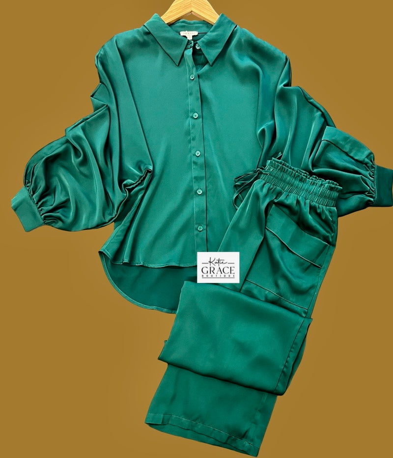 "Thea" Matching Separates, Green