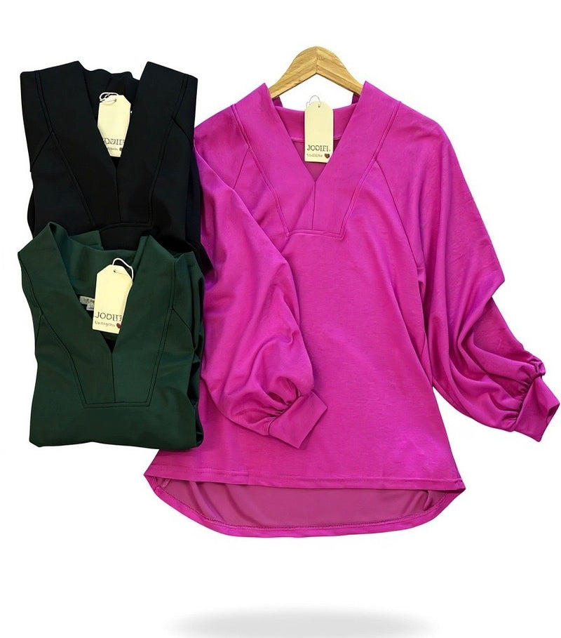 "Destiny" V Neck Luxe Knit, 3 colors