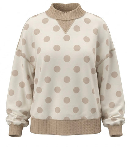"Mia" Polka Dot Top - The Katie Grace Boutique