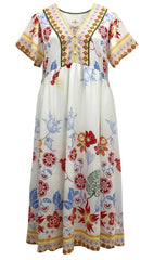 "Makayla" Floral Dress - The Katie Grace Boutique