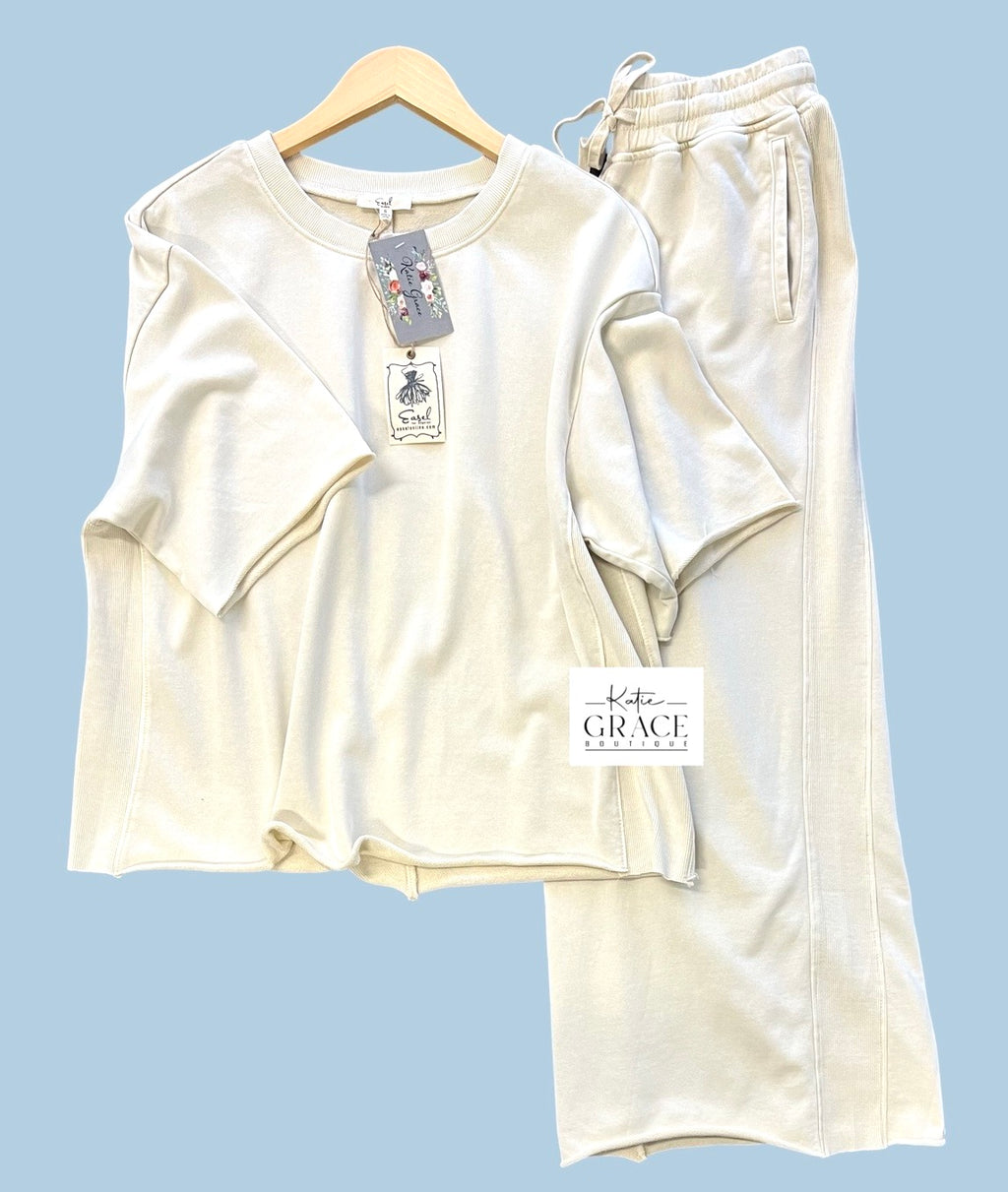 "Ember" Matching Separates, Cream - The Katie Grace Boutique