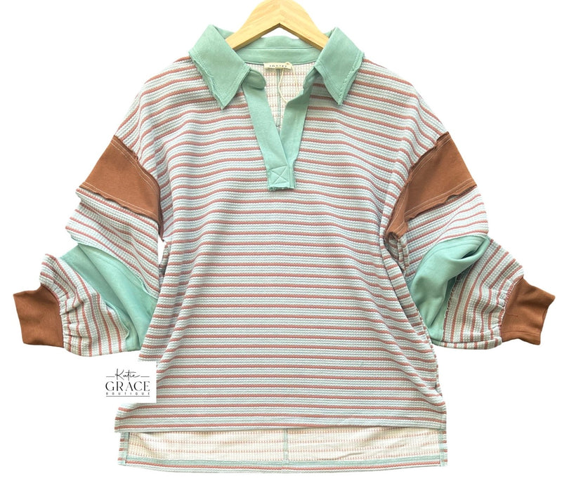 "Aimee" Oversized Pullover - The Katie Grace Boutique