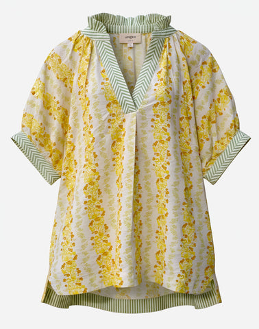 "Elenor" Floral Blouse - The Katie Grace Boutique