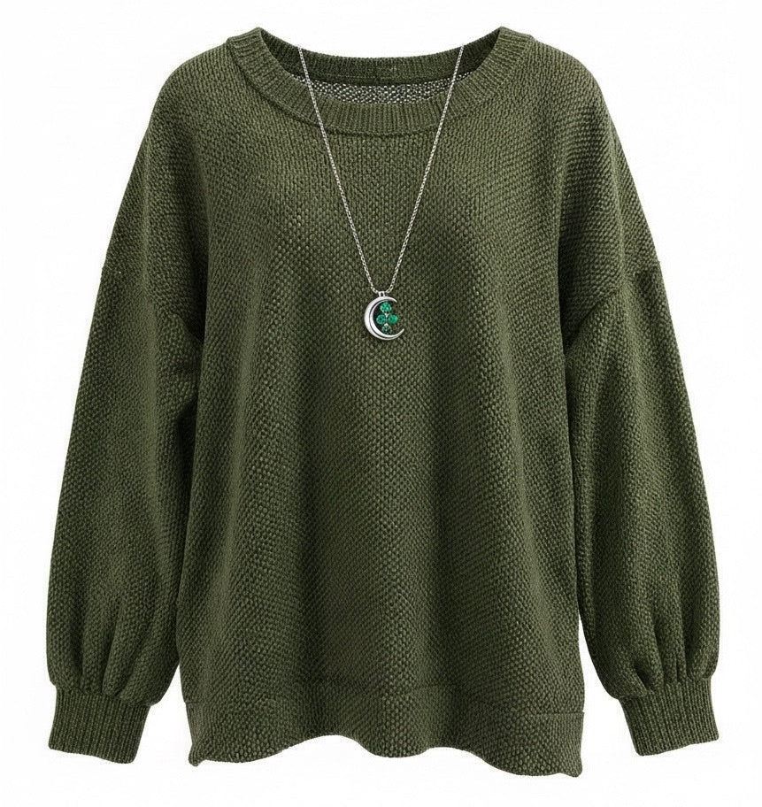 "Maria" Two Tone Sweater - The Katie Grace Boutique