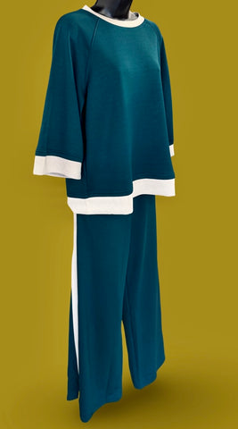 "Ainsley" Matching Separates, Teal - The Katie Grace Boutique
