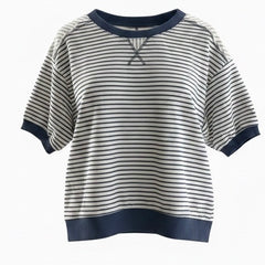 "Carly" Striped Pullover