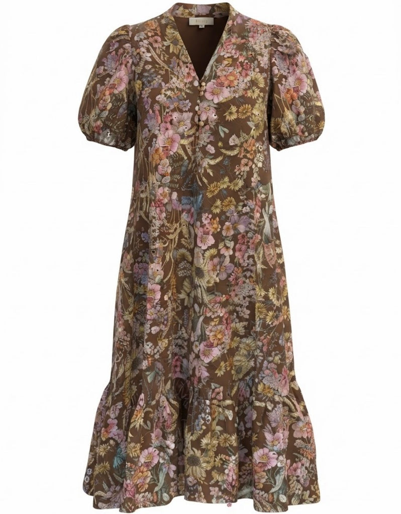 "Camille" Midi Dress - The Katie Grace Boutique