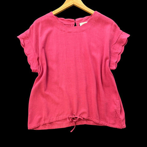 "Sloane" Scalloped Trim and Drawstring, S-2XL