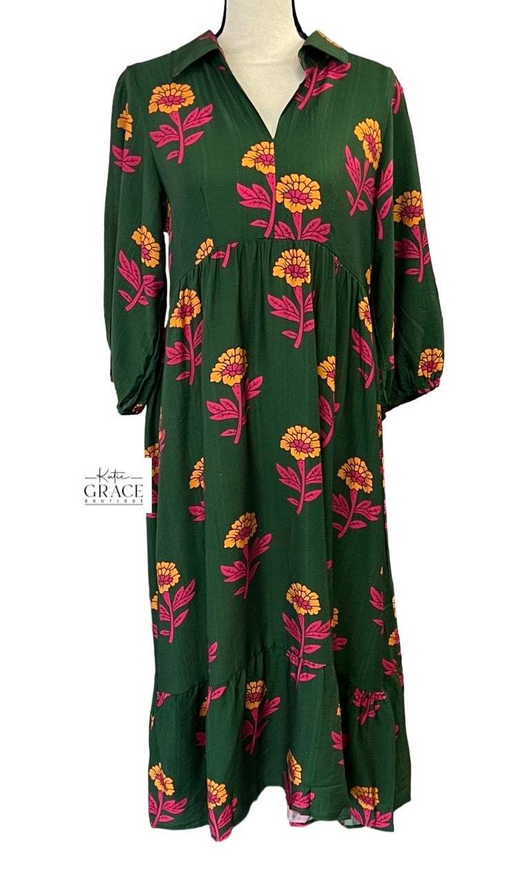 "Sunflower" Midi Dress