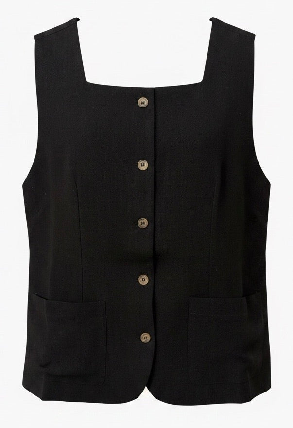 "Bethany" Linen Vest