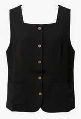 "Bethany" Linen Vest