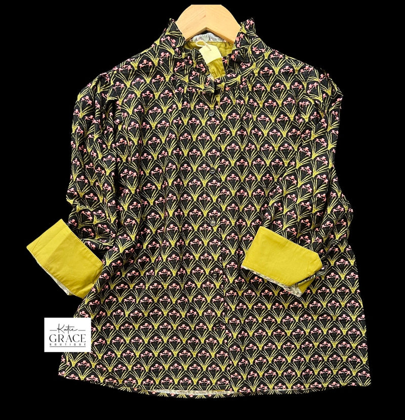 "Yancy" Button Down Blouse