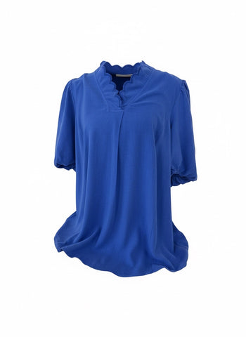 "Alicia" Linen Blend Blouse